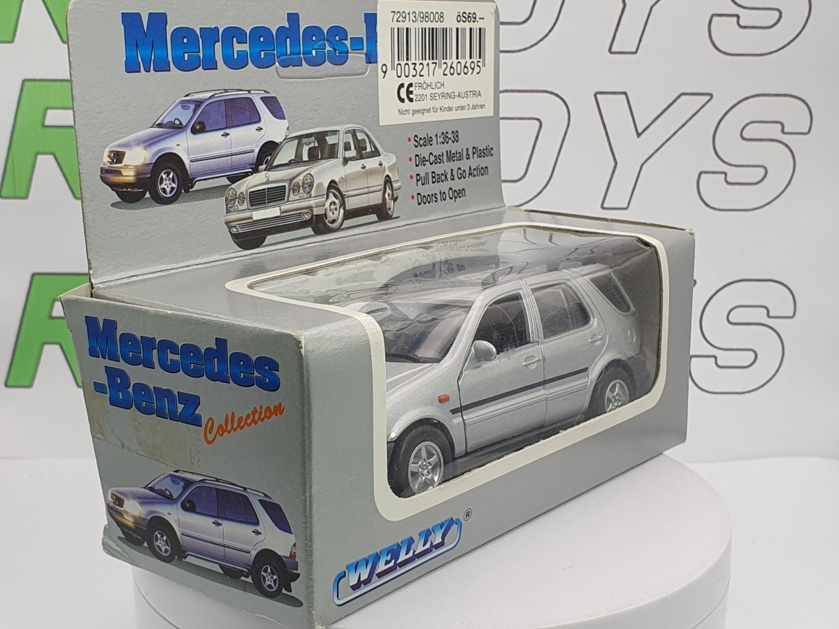 Mercedes Benz ML 1a serie Welly 1/38 Argento - RikiToys - Welly#