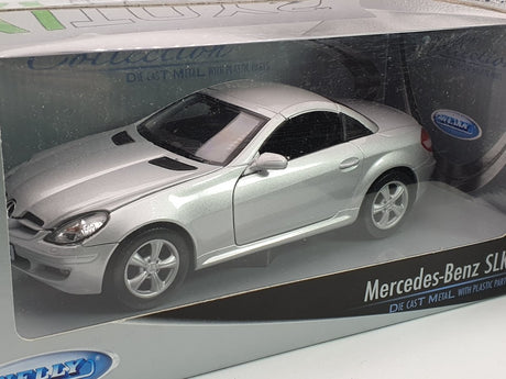 Mercedes Benz SLK 350 Welly 1/24 Argento 2005 - RikiToys - Welly