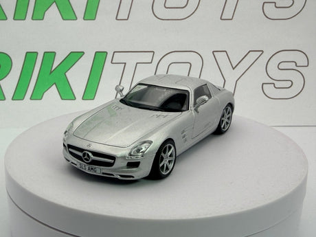 Mercedes Benz SLS AMG Edicola 1/43 Argento - RikiToys - Edicola
