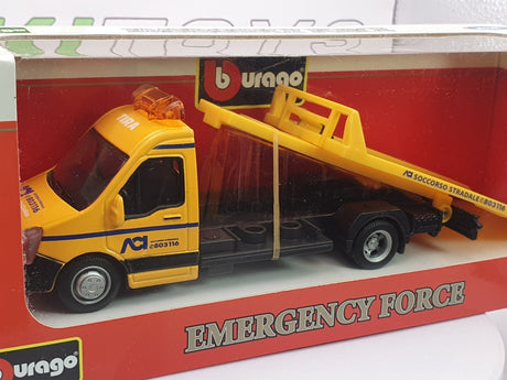 Mercedes Carro Attrezzi Burago 1/43 Giallo - RikiToys - Burago