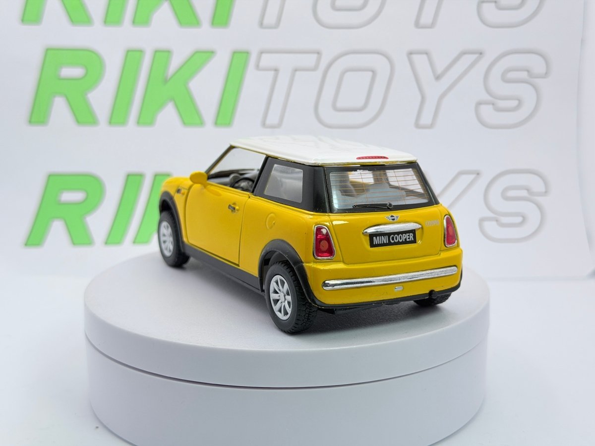 Mini Cooper Kinsmart 1/28 Giallo - RikiToys - Kinsmart
