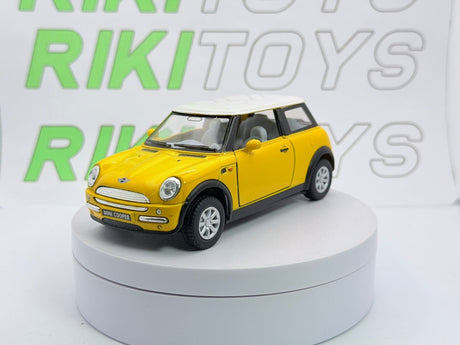 Mini Cooper Kinsmart 1/28 Giallo - RikiToys - Kinsmart