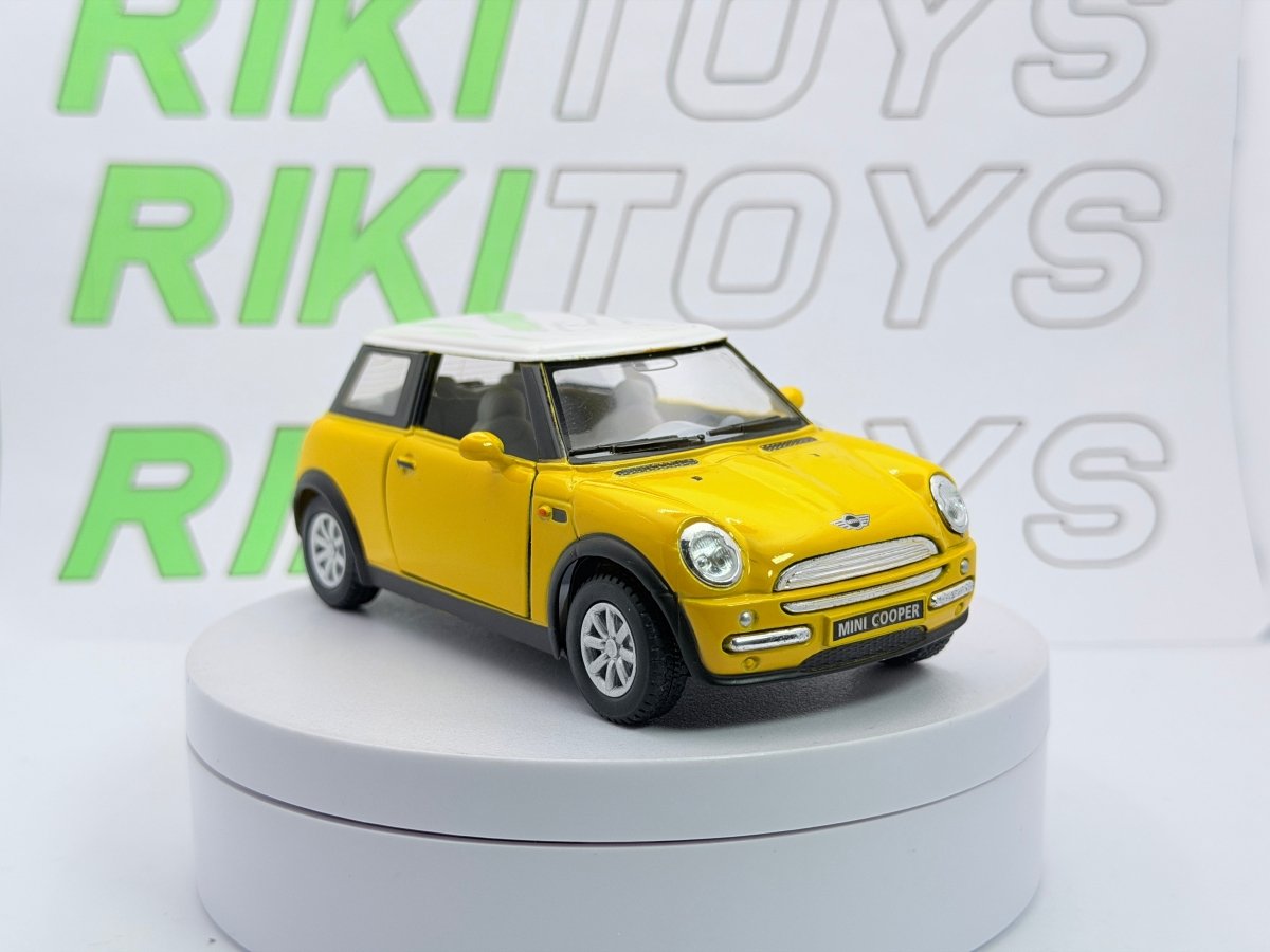 Mini Cooper Kinsmart 1/28 Giallo - RikiToys - Kinsmart