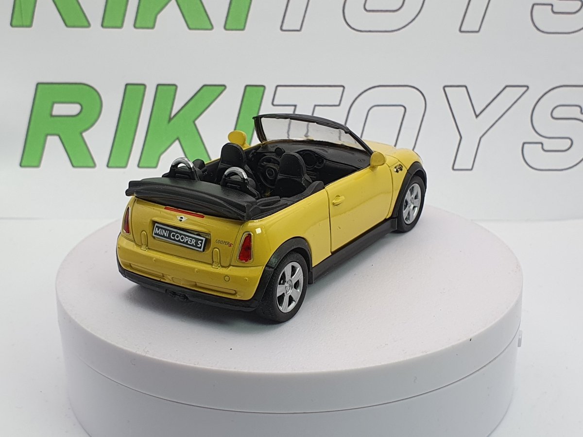 Mini Cooper S Cabrio Welly 1/38 Giallo 2007 - RikiToys - Welly#
