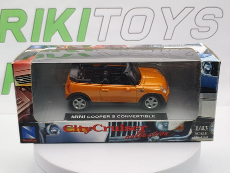 Mini Cooper S Convertibile New Ray 1/43 Arancione - RikiToys - New Ray