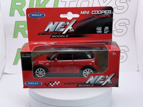 New Mini Hatch Cooper S Welly 1/38 Rosso - RikiToys - Welly