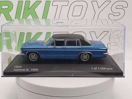 Opel Admiral B Whitebox 1/43 Blu 1969 - RikiToys - Whitebox