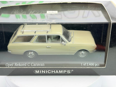 Opel Rekord C SW Minichamps 1/43 Beige - RikiToys - Minichamps