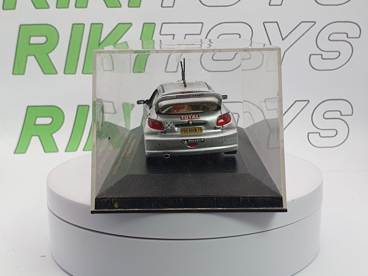 Peugeot 206 WRC IXO 1/43 Argento 2001 - RikiToys - IXO