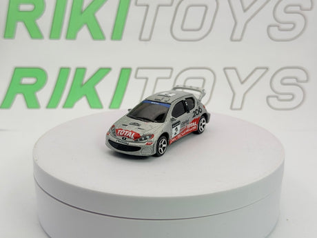 Peugeot 206 WRC Majorette 1/60 Argento - RikiToys - Majorette