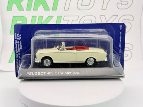 Peugeot 403 Cabrio Edicola 1/43 Beige 1960 - RikiToys - Edicola