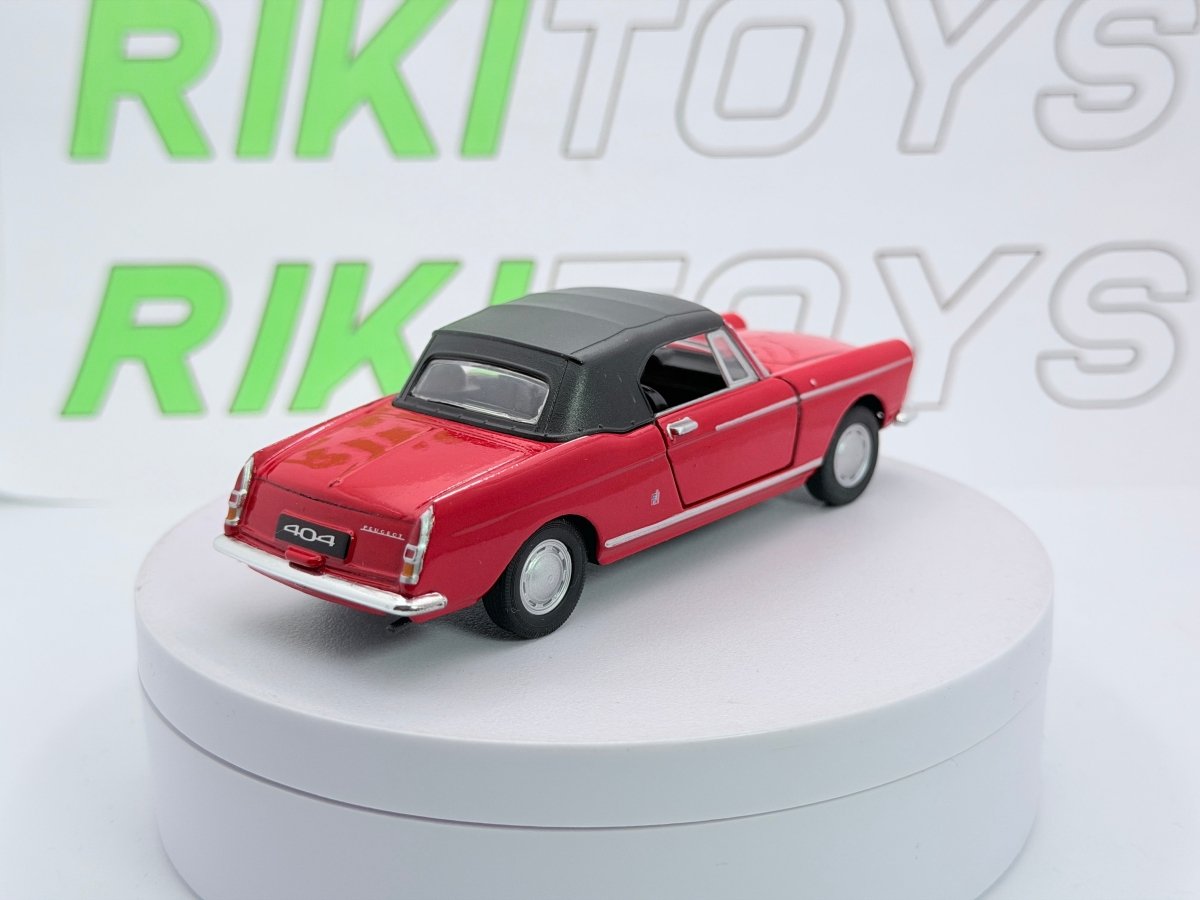 Peugeot 404 Cabrio Welly 1/38 Rosso - RikiToys - Welly