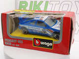 Peugeot 405 Raid Burago 1/43 Bluette 1988 - RikiToys - Burago
