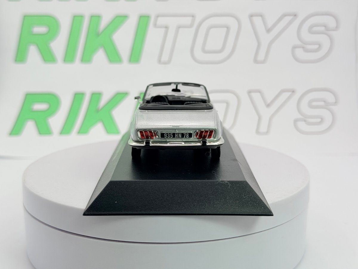 Peugeot 504 Cabrio Norev 1/43 Argento 1969 - RikiToys - Norev