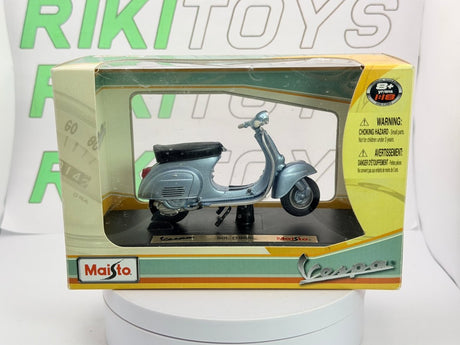 Piaggio Vespa 50 L Maisto 1/18 Azzurro metallizzato 1966 - RikiToys - Maisto