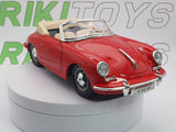 Porsche 356 B Cabrio Burago 1/24 Rosso 1961 - RikiToys - Burago