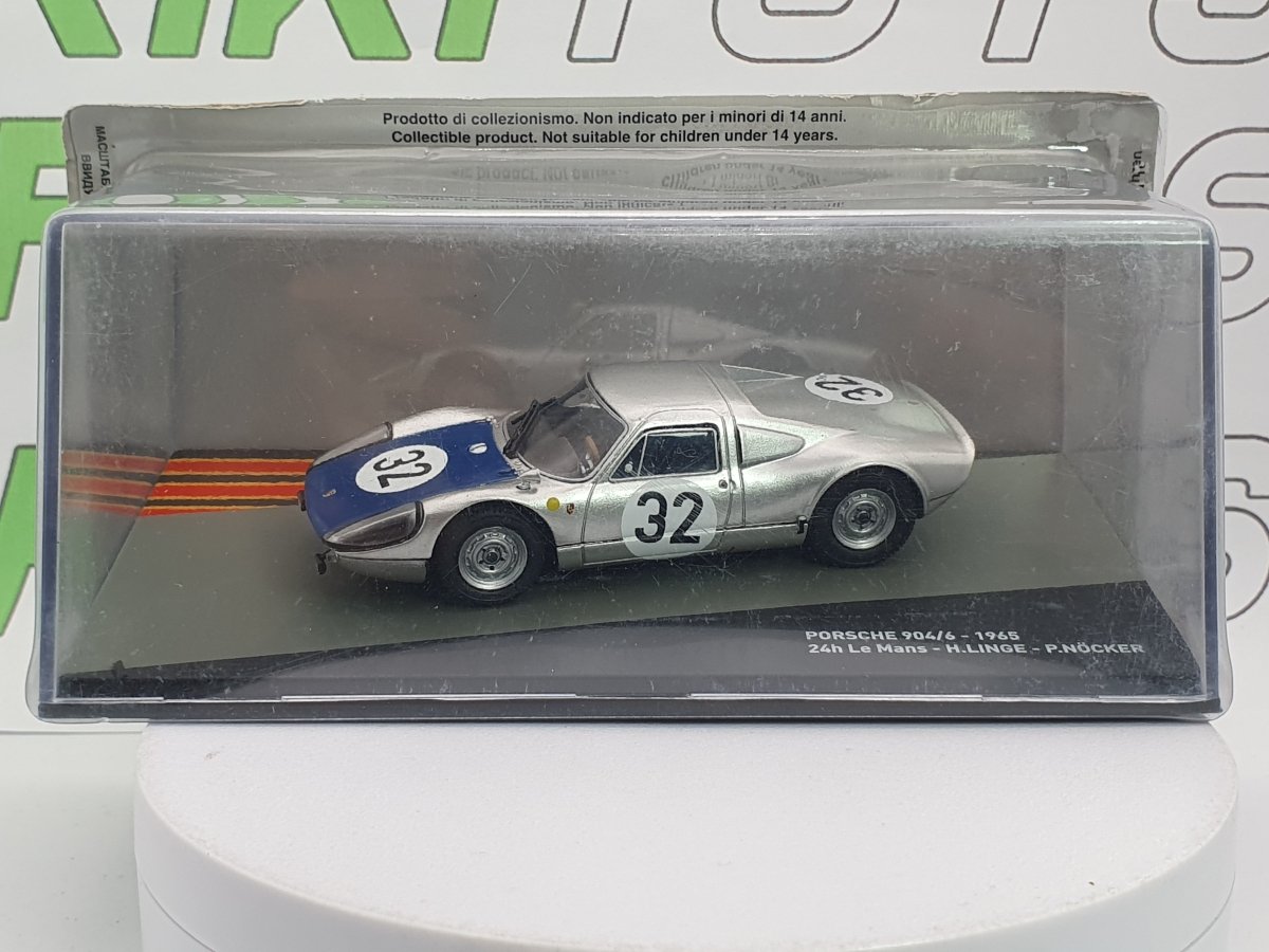 Porsche 904/6 Ixo 1/43 Argento 1965 - RikiToys - Ixo