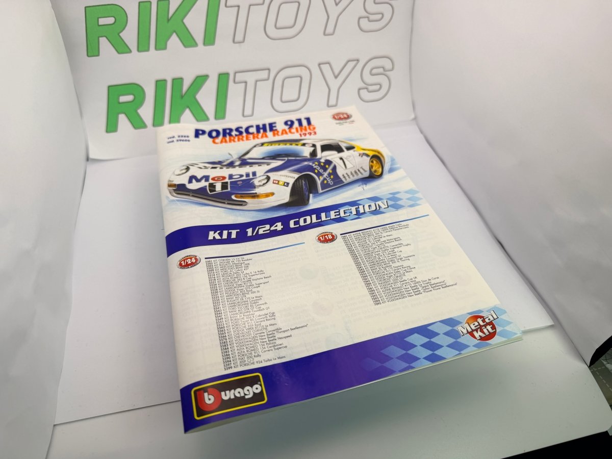 Porsche 911 993 Cup Burago 1/24 Bianco 1993 - RikiToys - Burago