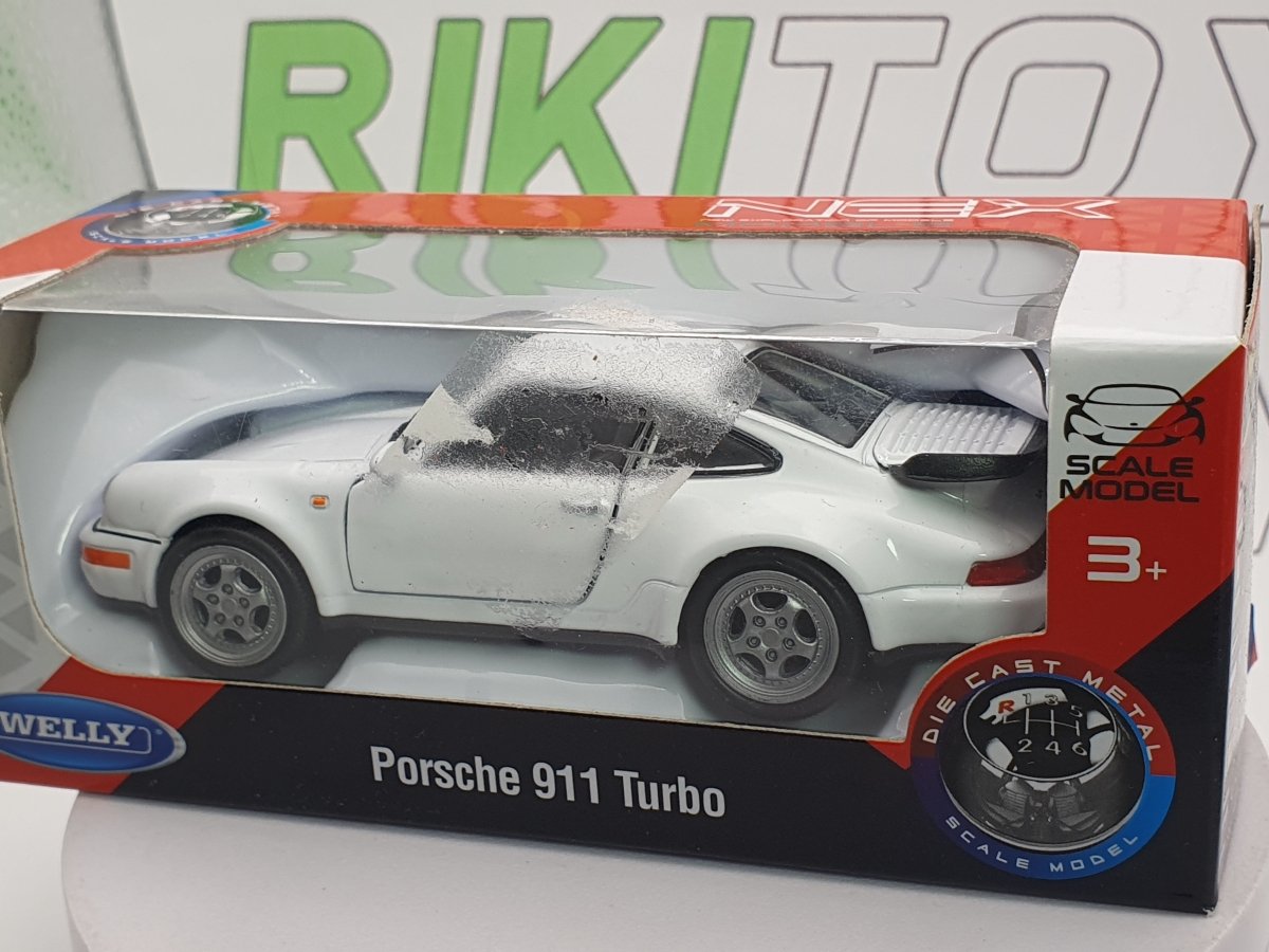 Porsche 911 993 Turbo Welly 1/40 Bianco - RikiToys - Welly