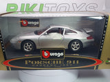Porsche 911 996 Burago 1/24 Argento 1997 - RikiToys - Burago
