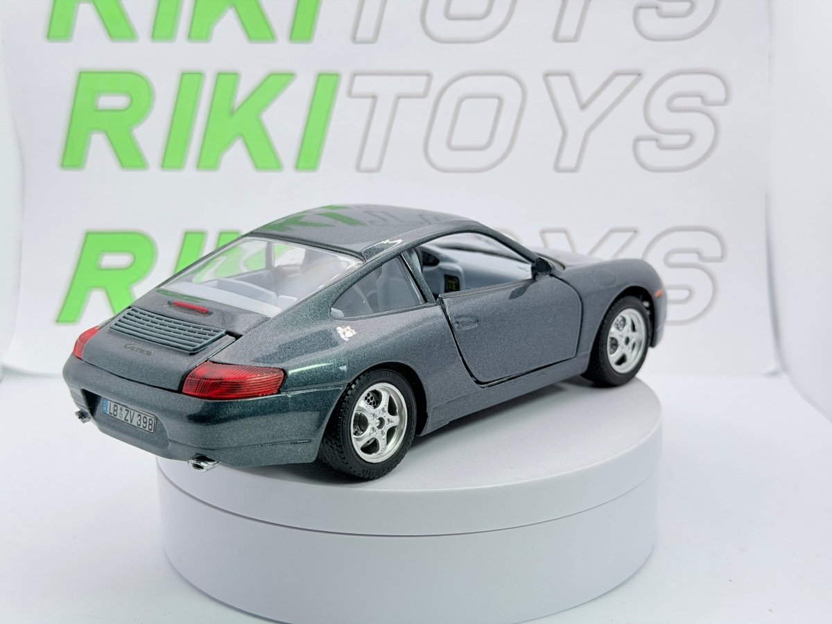 Porsche 911 996 Carrera Burago 1/24 Grigio metallizzato 1997 - RikiToys - Burago