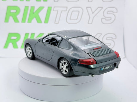 Porsche 911 996 Carrera Burago 1/24 Grigio metallizzato 1997 - RikiToys - Burago