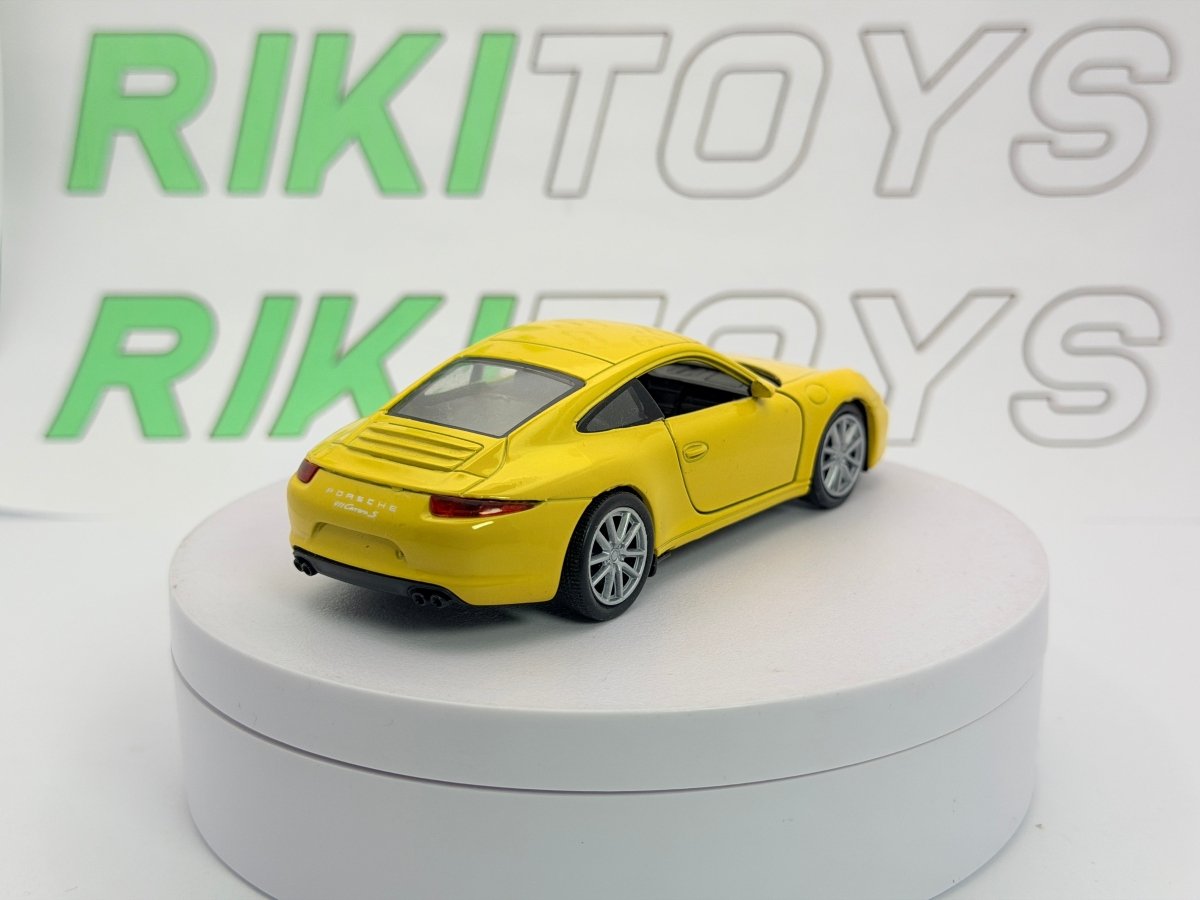 Porsche 911 Carrera 991 Welly 1/38 Giallo - RikiToys - Welly