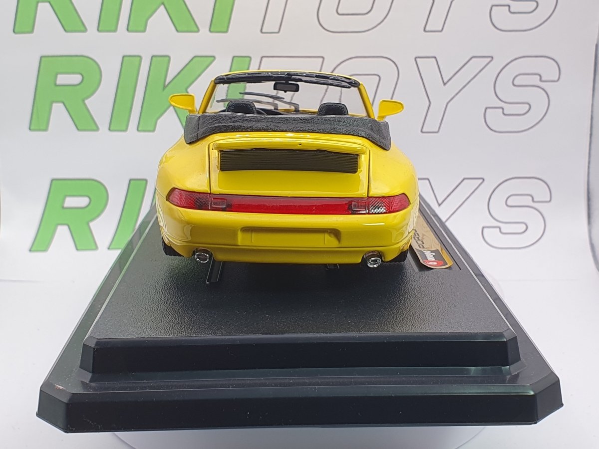 Porsche 911 Carrera 993 Burago 1/24 Giallo 1993 - RikiToys - Burago