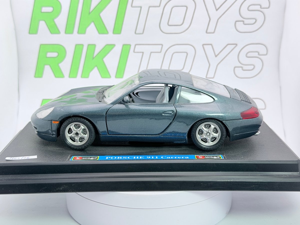 Porsche 911 Carrera 996 Burago 1/24 Grigio metallizzato - RikiToys - Burago