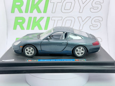 Porsche 911 Carrera 996 Burago 1/24 Grigio metallizzato - RikiToys - Burago