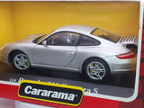 Porsche 911 Carrera 997 Cararama 1/24 Argento 2004 - RikiToys - Cararama