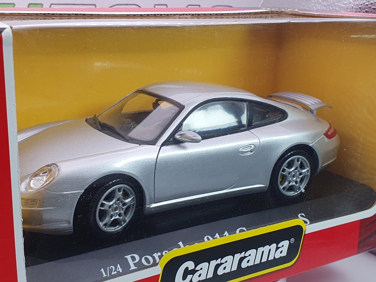 Porsche 911 Carrera 997 Cararama 1/24 Argento 2004 - RikiToys - Cararama