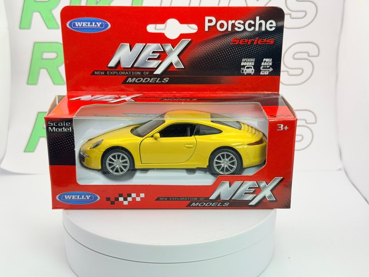 Porsche 911 Carrera 997 Welly 1/38 Giallo - RikiToys - Welly