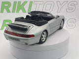 Porsche 911 Carrera Cabrio Burago 1/24 Argento 1993 - RikiToys - Burago