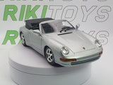 Porsche 911 Carrera Cabrio Burago 1/24 Argento 1993 - RikiToys - Burago