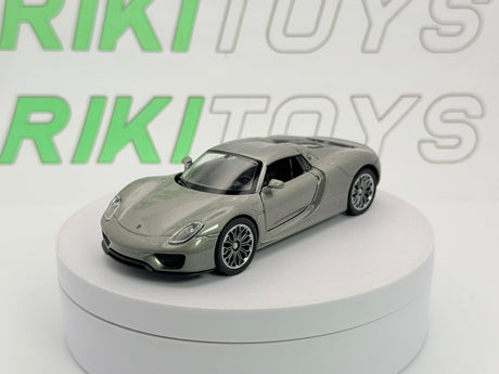 Porsche 918 Spyder Welly 1/38 Grigio metallizzato - RikiToys - Welly
