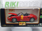 Porsche Boxster Maisto 1/43 Rosso 1996 - RikiToys - Maisto
