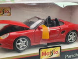 Porsche Boxster Maisto 1/43 Rosso 1996 - RikiToys - Maisto