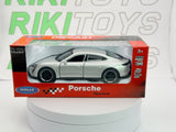 Porsche Taycan Turbo Welly 1/38 Argento - RikiToys - Welly