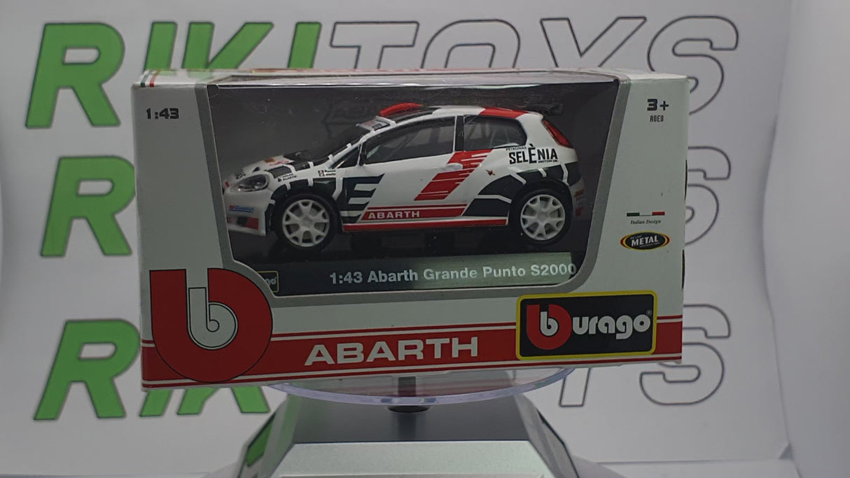 Fiat Abarth Grande Punto Burago 1/43 Bianco 2007