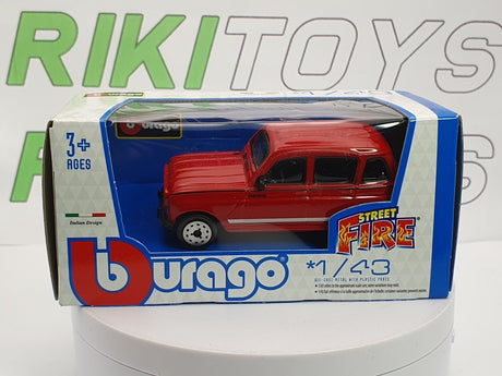 Renault 4 GTL Burago 1/43 Rosso 1985 - RikiToys - Burago#