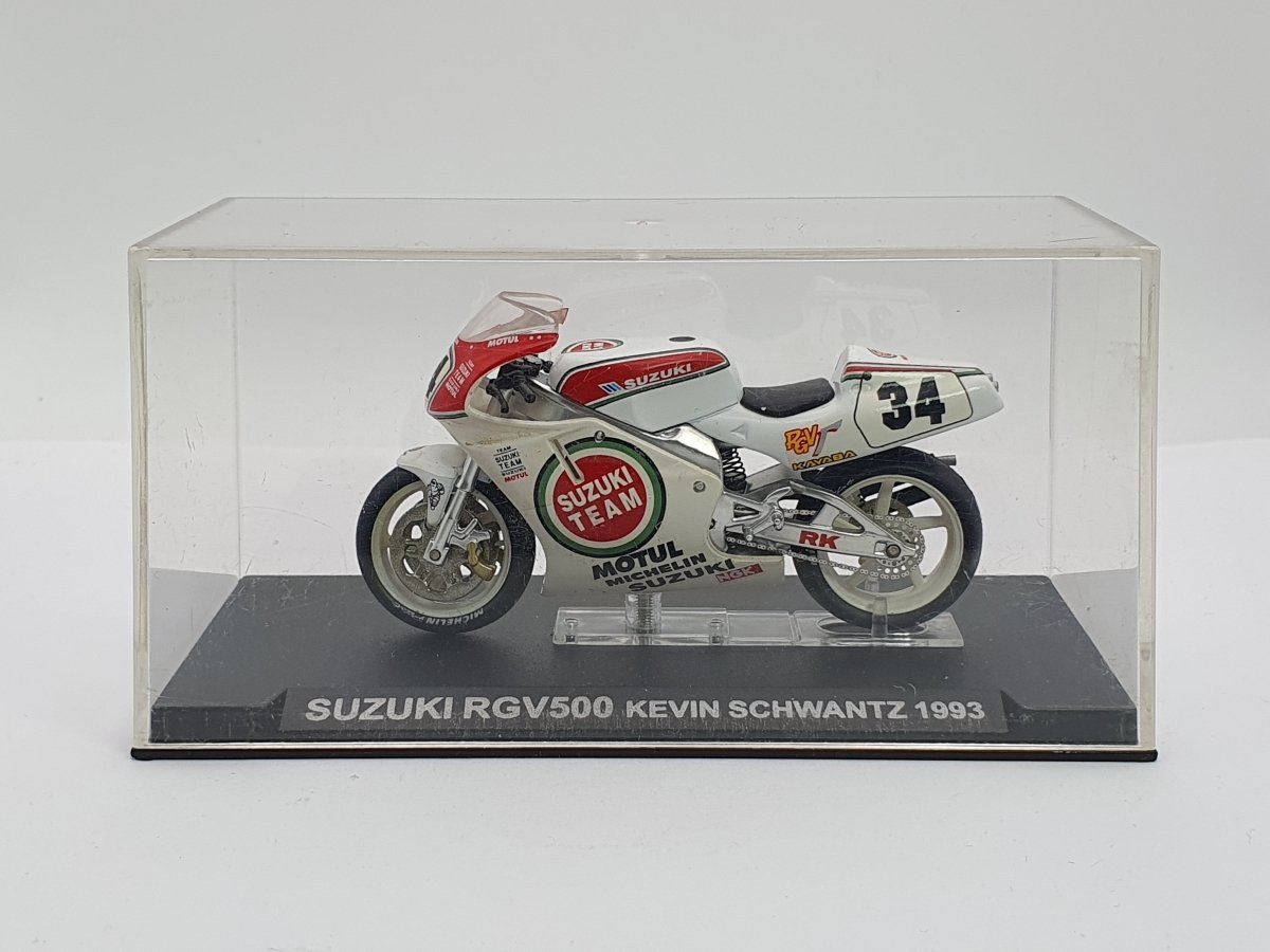 Suzuki RGV 500 Edicola 1/24 Bianco - RikiToys - Edicola#