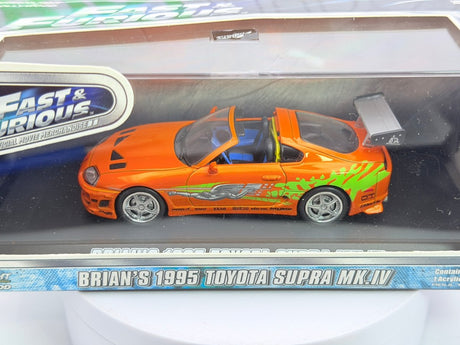 Toyota Supra MK4 Greenlight 1/43 Arancione 1995 - RikiToys - Greenlight#