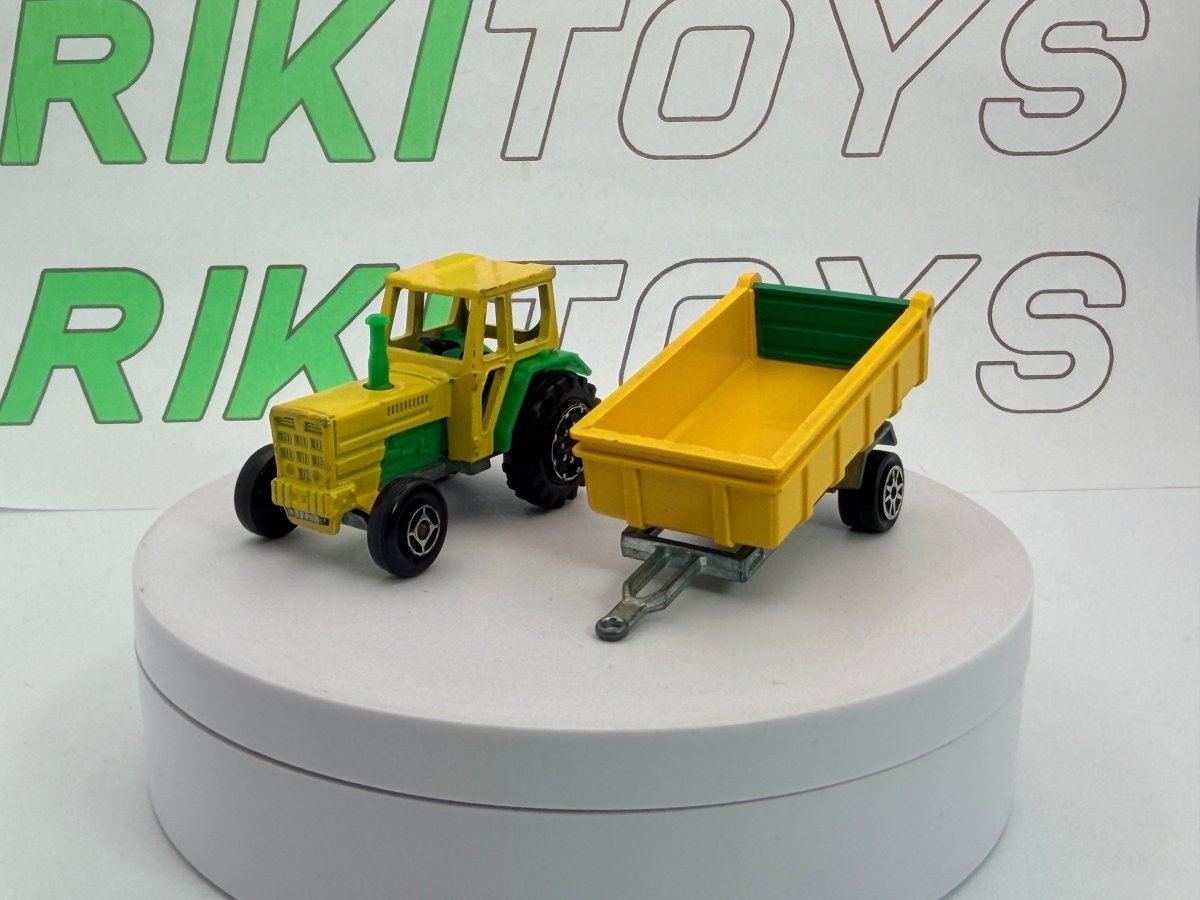 Trattore c/rimorchio Majorette 1/57 Giallo - RikiToys - Majorette