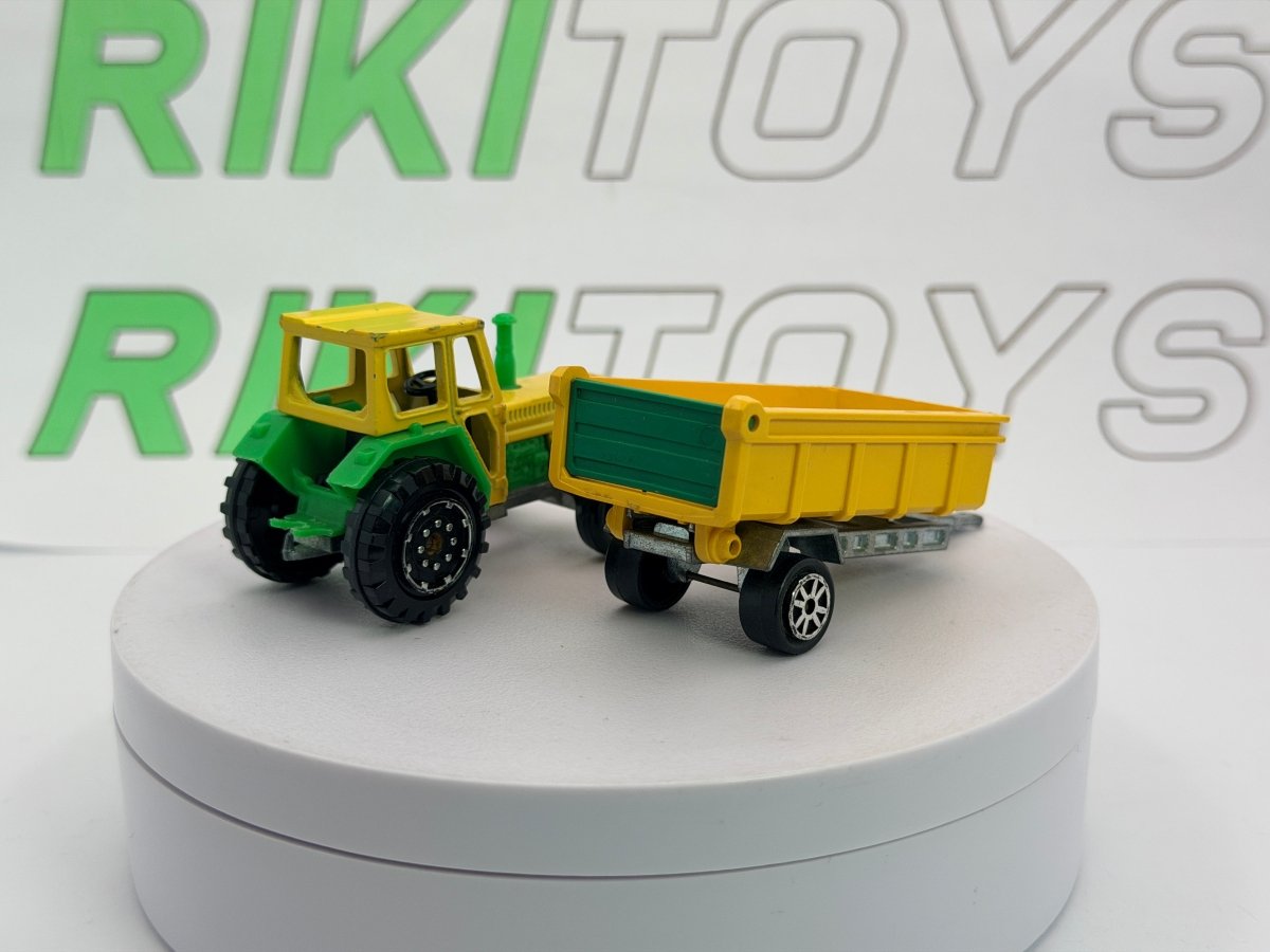 Trattore c/rimorchio Majorette 1/57 Giallo - RikiToys - Majorette