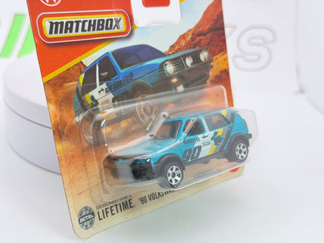 Volkswagen Golf 2 Country Matchbox 1/60 Celeste 1990 - RikiToys - Matchbox#
