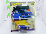 Volkswagen Golf 7 GTI Hot Wheels 1/60 Blu 2012 - RikiToys - Hot Wheels