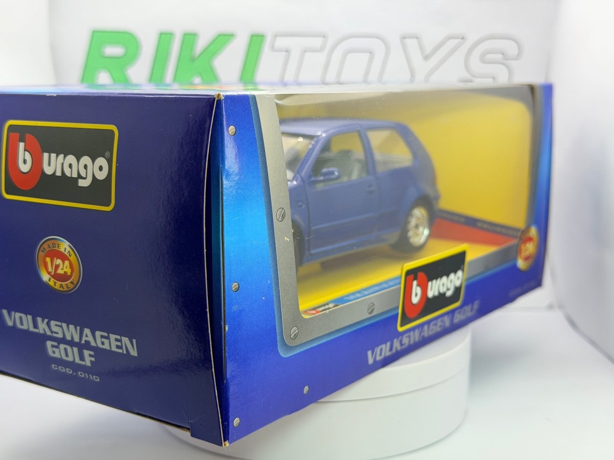 Volkswagen Golf IV Burago 1/24 Blu 1997 - RikiToys - Burago