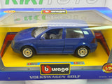 Volkswagen Golf IV Burago 1/24 Blu 1997 - RikiToys - Burago