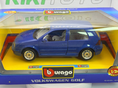 Volkswagen Golf IV Burago 1/24 Blu 1997 - RikiToys - Burago